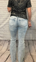 Load image into Gallery viewer, Bootcut acid wash jeans
