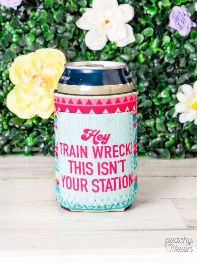 Hey Train Wreck This Isn't Your Station Can Cooler