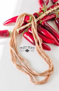Cream Loopty Loo Necklace