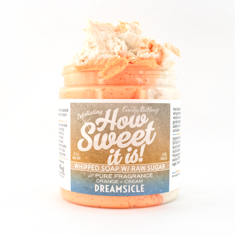 How Sweet It Is Whipped Soap with Raw Sugar - Dreamsicle