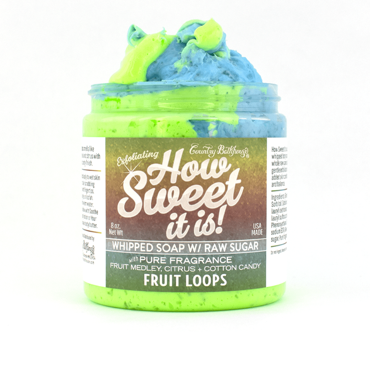 How Sweet It Is Whipped Soap with Raw Sugar - Fruit Loops