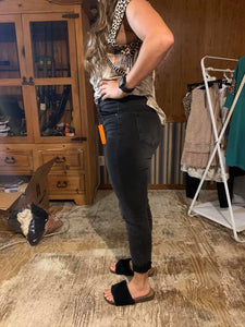 Black washed pant / capri