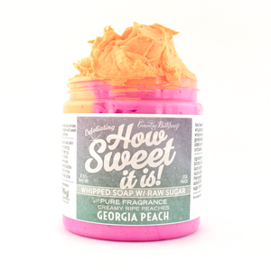 How Sweet It Is Whipped Soap with Raw Sugar - Georgia Peach