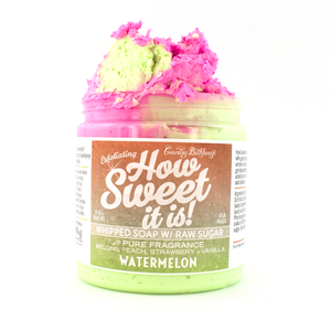 How Sweet It Is Whipped Soap with Raw Sugar - Watermelon
