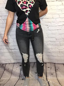 Black Washed Skinnies
