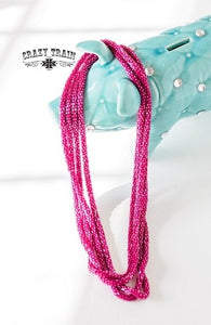 Magenta Loopty Loo necklace