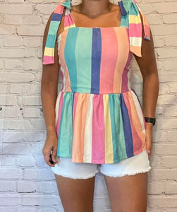 Multi Bow Tie Blouse