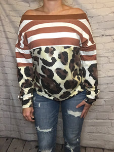 Cold shoulder sweater