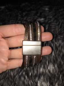 Chocolate leopard bracelet