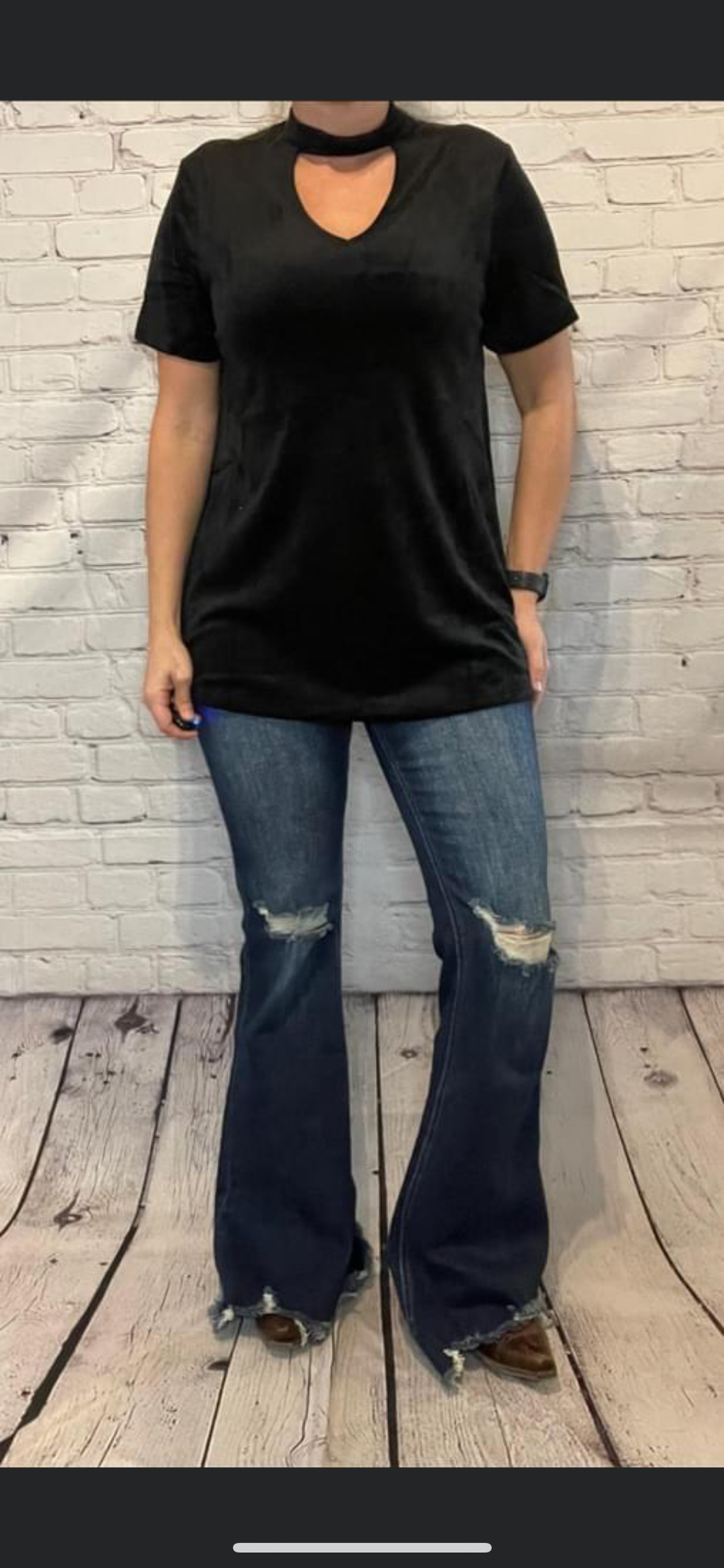 She’s Got Class Velvet Top