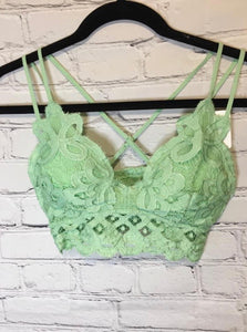 Mint Lace Bralette