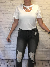 Load image into Gallery viewer, White strappy tee
