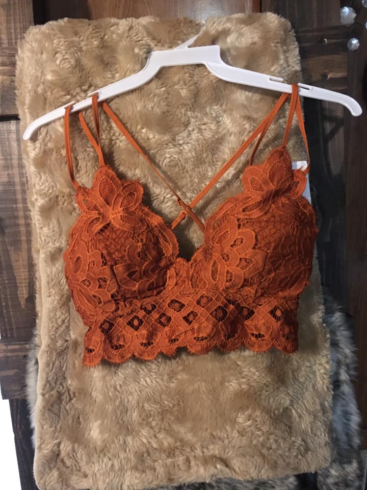 Rust bralette